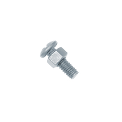 Tornillo Cabeza Redonda con Tuerca 5x15mm Galvanizado