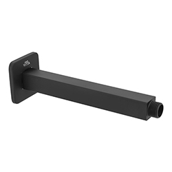 Brazo para Ducha Cuadrada para Instalación Vertical 20cm Negro Vitta