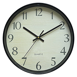 Reloj de Pared Tundra 25cm Negro