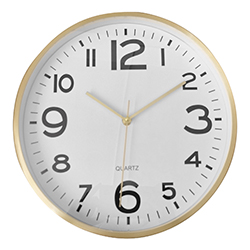 Reloj de Pared 25cm Dorado