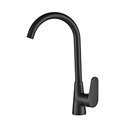 Grifería Monomando Livorno Negro Mate 37cm Vitta