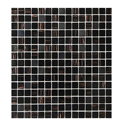 Mosaico de Cristal Mix Negro Cobre 32.7x32.7cm  (.107)