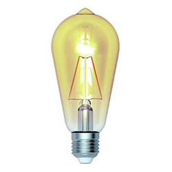 Foco Led Vintage Amber ST64 8.5w E27 Luz Cálida Sylvania