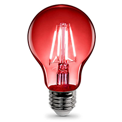 Foco Led Toledo A60 E27 4.5w Filamento Rojo Sylvania