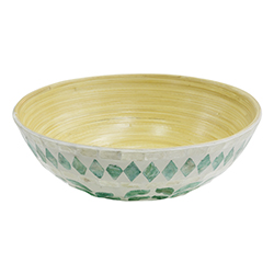 Bowl Vinh Nacar 25cm Blanco Verde