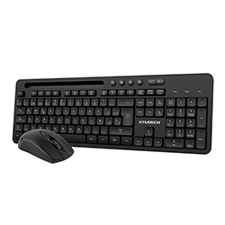 Teclado + Mouse Inalámbrico Con Soporte para Celular Usb - Negro Xtratech